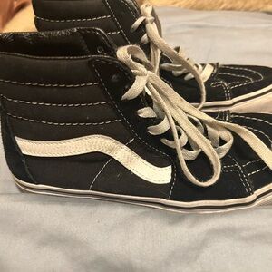 Vans Black and White Skate Shoes